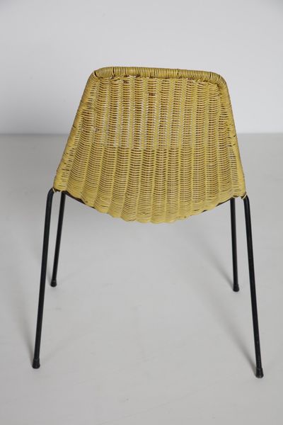 LEGLER GIAN FRANCO  (n. 1922) : Quattro sedie Basket  - Asta DESIGN  (online) - Associazione Nazionale - Case d'Asta italiane