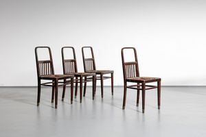 HOFFMANN JOSEF (1870 - 1956) - Quattro sedie produzione Khon