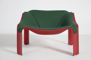 PAULIN PIERRE : Easy chair F303 produzione Artifort  - Asta DESIGN  (online) - Associazione Nazionale - Case d'Asta italiane