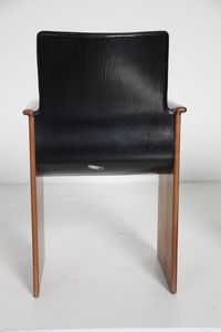 SCARPA AFRA (1937 -2011) & TOBIA (n. 1935) : Quattro sedie Segesto produzione Stildomus  - Asta DESIGN  (online) - Associazione Nazionale - Case d'Asta italiane