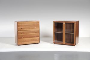 SCARPA AFRA (1937 -2011) & TOBIA (n. 1935) - Coppia di mobili Torcello produzione Stildomus