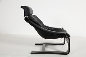 FRIBYTER AKE (1922 - 1998) : Coppia di poltrone Kroken Chairs produzione Nelo Mobel  - Asta DESIGN  (online) - Associazione Nazionale - Case d'Asta italiane