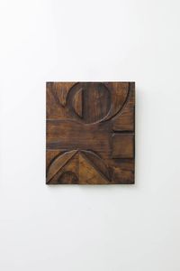 PRODUZIONE ITALIANA - Pannello decorativo in legno scolpito. Anni '60 cm 70x80