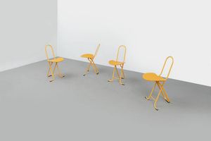 GASTONE RINALDI : Quattro sedie pieghevoli mod. Dafne  - Asta Asta 182 - Associazione Nazionale - Case d'Asta italiane
