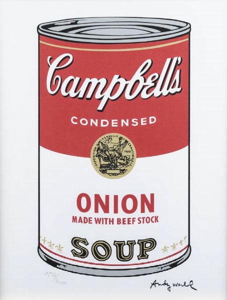 ANDY WARHOL USA 1927 - 1987 : Campbell's soup - Onion  - Asta Asta 183 Grafica - Associazione Nazionale - Case d'Asta italiane