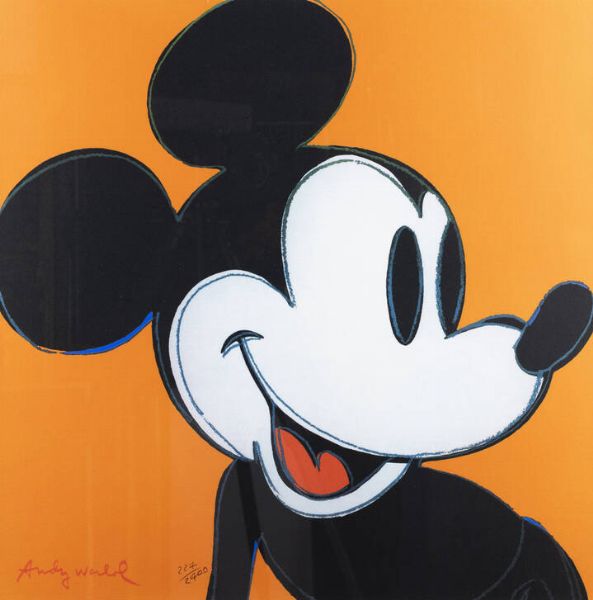 ANDY WARHOL USA 1927 - 1987 : Mickey Mouse  - Asta Asta 183 Grafica - Associazione Nazionale - Case d'Asta italiane