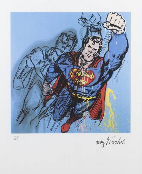 ANDY WARHOL USA 1927 - 1987 : Superman  - Asta Asta 183 Grafica - Associazione Nazionale - Case d'Asta italiane