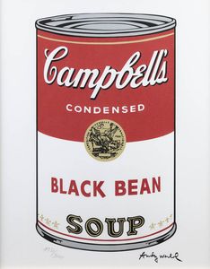 ANDY WARHOL USA 1927 - 1987 - Campbell's soup  black bean