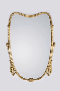 Specchiera con cornice in legno dorato scolpito.  - Asta PopUp Design - Associazione Nazionale - Case d'Asta italiane