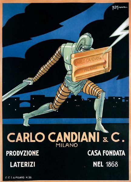 Romano di Massa (1898-1985) : CARLO CANDIANI & C. MILANO  - Asta Manifesti d'epoca - Associazione Nazionale - Case d'Asta italiane