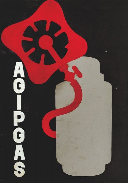 Anonimo : AGIPGAS  - Asta Manifesti d'epoca - Associazione Nazionale - Case d'Asta italiane