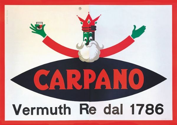 Testa Armando : CARPANO, VERMUTH RE DAL 1786  - Asta Manifesti d'epoca - Associazione Nazionale - Case d'Asta italiane