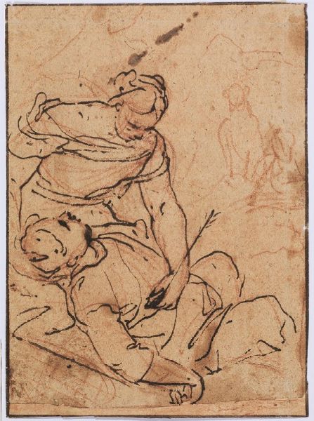 Luca Giordano  - Asta Opere su carta: disegni, dipinti e stampe dal secolo XV al XIX - Associazione Nazionale - Case d'Asta italiane