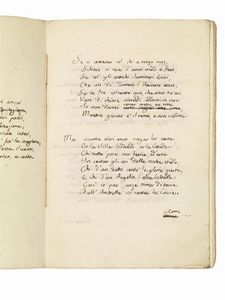 (Caccia)     La Caccia delle Anitre. Poemetto.     XVIII secolo.  - Asta LIBRI, MANOSCRITTI E AUTOGRAFI - Associazione Nazionale - Case d'Asta italiane