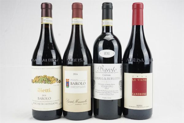 Selezione Barolo 2016  - Asta Il Fascino e l'Eleganza - Un percorso tra i migliori Vini italiani e francesi - Associazione Nazionale - Case d'Asta italiane