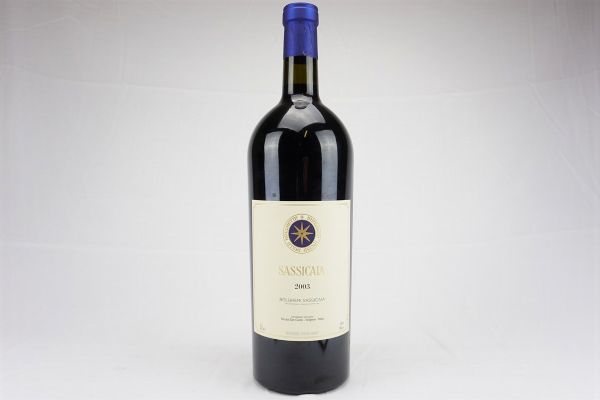 Sassicaia Tenuta San Guido 2003  - Asta Il Fascino e l'Eleganza - Un percorso tra i migliori Vini italiani e francesi - Associazione Nazionale - Case d'Asta italiane