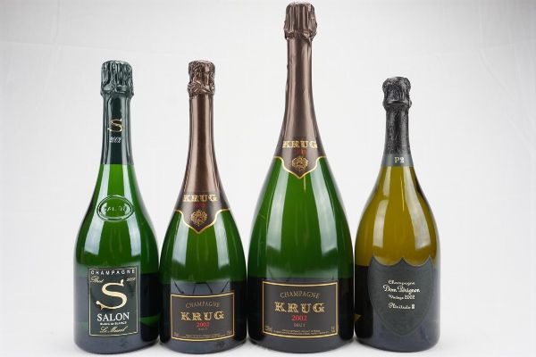 Selezione Champagne 2002  - Asta Il Fascino e l'Eleganza - Un percorso tra i migliori Vini italiani e francesi - Associazione Nazionale - Case d'Asta italiane