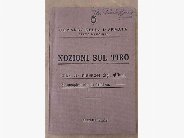 Lotto di opuscoli militari della Grande Guerra  - Asta Asta 207 - Libri d'Arte - Associazione Nazionale - Case d'Asta italiane