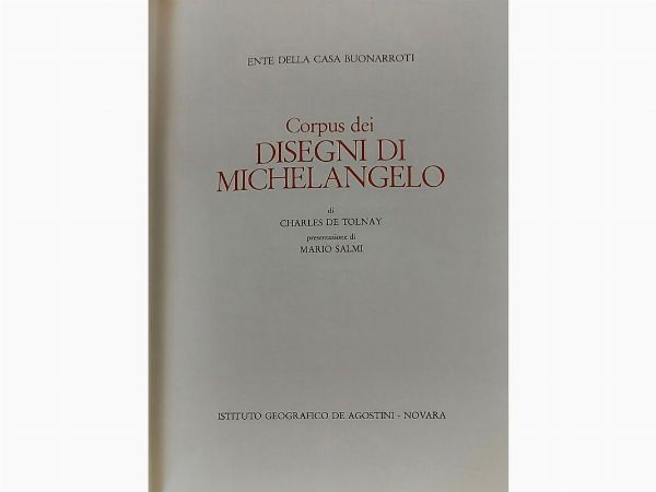 Charles de Tolnay  - Asta Asta 207 - Libri d'Arte - Associazione Nazionale - Case d'Asta italiane