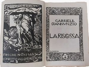 Gabriele D'Annunzio : La Riscossa - The Rally  - Asta Asta 207 - Libri d'Arte - Associazione Nazionale - Case d'Asta italiane