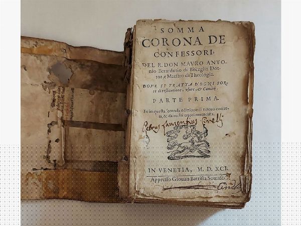 Mauro Antonio Berarducci : Somma corona  - Asta Asta 206 - Libri Antichi - Associazione Nazionale - Case d'Asta italiane
