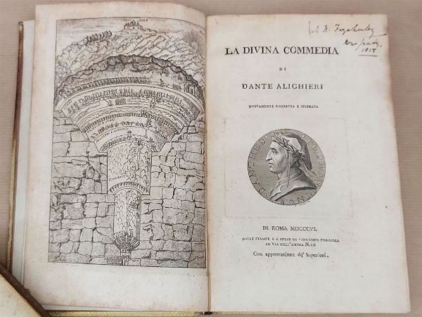 DANTE ALIGHIERI : La Divina Commedia  - Asta Asta 206 - Libri Antichi - Associazione Nazionale - Case d'Asta italiane