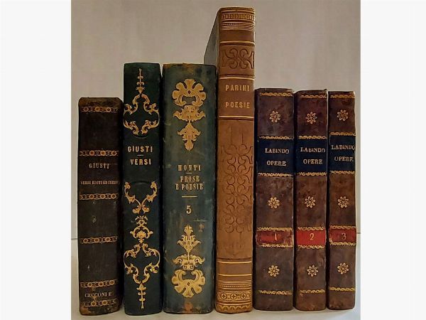 Lotto di libri: miscellanea di poesia  - Asta Asta 206 - Libri Antichi - Associazione Nazionale - Case d'Asta italiane