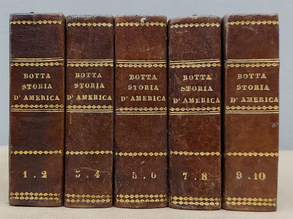 Carlo Botta : Storia della guerra americana  - Asta Asta 206 - Libri Antichi - Associazione Nazionale - Case d'Asta italiane