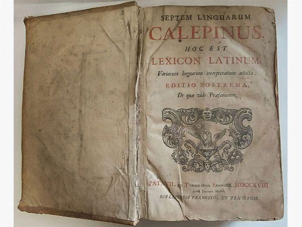 AMBROGIO CALEPINO : Septem linguarum Calepinus  - Asta Asta 206 - Libri Antichi - Associazione Nazionale - Case d'Asta italiane