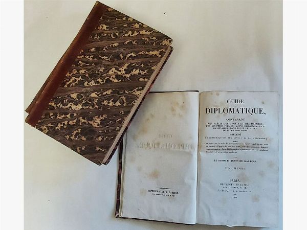 Charles De Martens Le Baron : Guide diplomatique  - Asta Asta 206 - Libri Antichi - Associazione Nazionale - Case d'Asta italiane