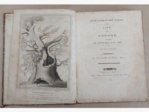 William Hayley : The life and posthumous writings of William Cowper  - Asta Asta 206 - Libri Antichi - Associazione Nazionale - Case d'Asta italiane