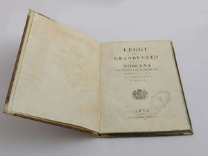 Leggi del Gran-ducato della Toscana  - Asta Asta 206 - Libri Antichi - Associazione Nazionale - Case d'Asta italiane