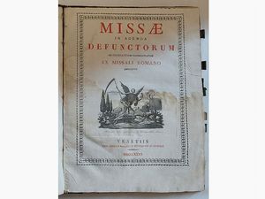 Missae in agenda defunctorum  - Asta Asta 206 - Libri Antichi - Associazione Nazionale - Case d'Asta italiane