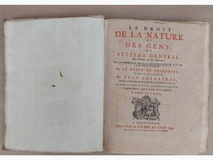 Samuel Pufendorf : Le droit de la nature et des gens  - Asta Asta 206 - Libri Antichi - Associazione Nazionale - Case d'Asta italiane