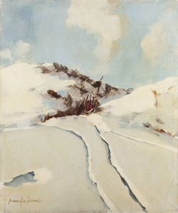 EDMONDO MANEGLIA Koziu (Turchia) 1925 - 2003 Torino - Nevicata di novembre