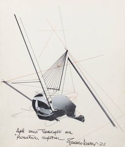 RICCARDO CORDERO Alba (CN) 1942 - Composizione geometrica 1973