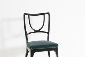 ULRICH GUGLIELMO (1904 - 1977) : Sei sedie e due troni produzione Jannace & Kovacs  - Asta ASTA 323 - DESIGN (tradizionale) - Associazione Nazionale - Case d'Asta italiane