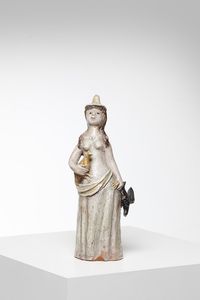 MORETTI MARIO (1917 - 2008) - Figura femminile con pennuti