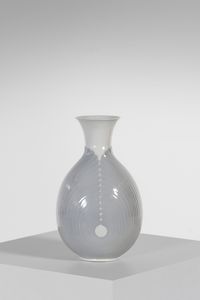 GARIBOLDI GIOVANNI (1908 - 1971) - Vaso con decoro simmetrico a foglia , per Richard Ginori