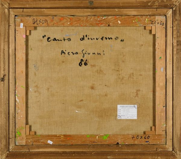 Giunni Piero : Canto dInverno, 1986  - Asta Arte Moderna e Contemporanea | Cambi Time - Associazione Nazionale - Case d'Asta italiane