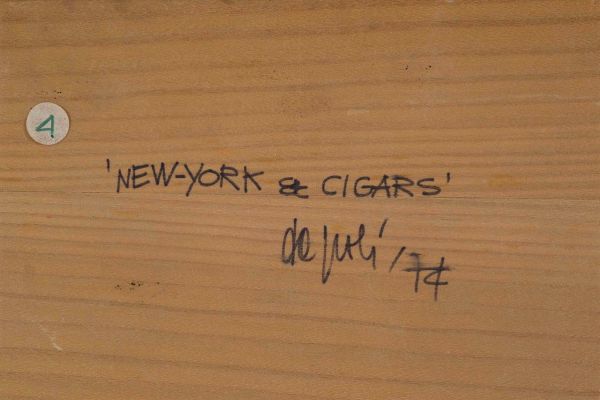 De Poli Fabio : New York & Cigars, 1974  - Asta Arte Moderna e Contemporanea | Cambi Time - Associazione Nazionale - Case d'Asta italiane