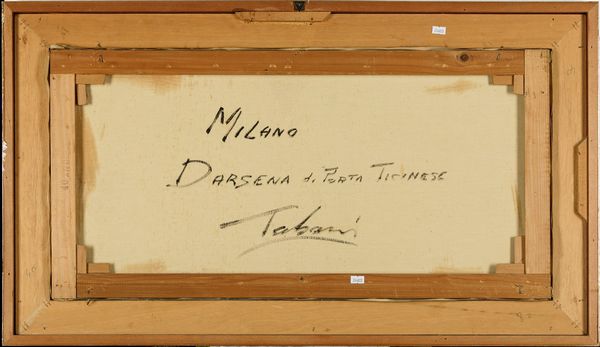 Tabacci Mario : Darsena di Porta Ticinese, 1990  - Asta Arte Moderna e Contemporanea | Cambi Time - Associazione Nazionale - Case d'Asta italiane