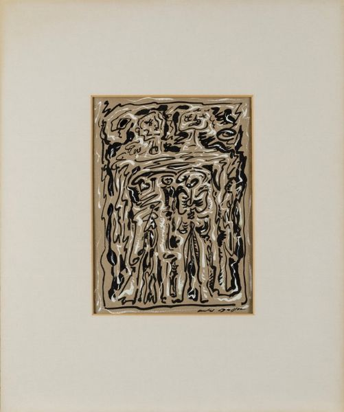 Masson Andr : Anctres, 1963  - Asta Arte Moderna e Contemporanea | Cambi Time - Associazione Nazionale - Case d'Asta italiane