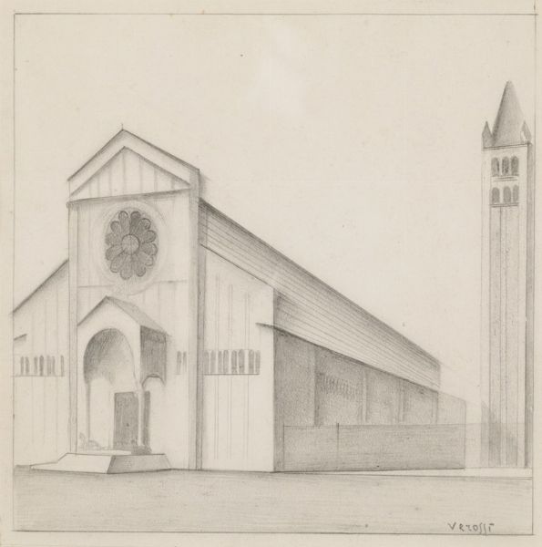 Siviero Albino : Chiesa, 1932  - Asta Arte Moderna e Contemporanea | Cambi Time - Associazione Nazionale - Case d'Asta italiane