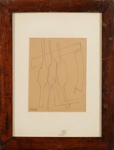 Magnelli Alberto : Senza titolo, 1957  - Asta Arte Moderna e Contemporanea | Cambi Time - Associazione Nazionale - Case d'Asta italiane
