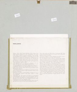 Jarema Giuseppe : Senza titolo, anni 50  - Asta Arte Moderna e Contemporanea | Cambi Time - Associazione Nazionale - Case d'Asta italiane
