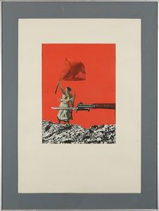Berman Mieczyslaw : Il berretto rosso, IX, 1969  - Asta Arte Moderna e Contemporanea | Cambi Time - Associazione Nazionale - Case d'Asta italiane