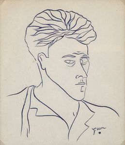 Cocteau Jean : Autoritratto  - Asta Arte Moderna e Contemporanea | Cambi Time - Associazione Nazionale - Case d'Asta italiane