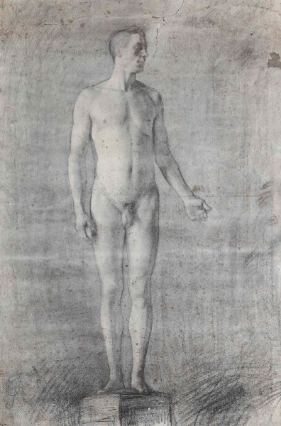 Nudo maschile  - Asta Dipinti Antichi | Cambi Time - Associazione Nazionale - Case d'Asta italiane