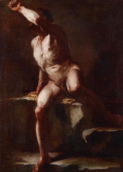 Nudo maschile  - Asta Dipinti Antichi | Cambi Time - Associazione Nazionale - Case d'Asta italiane
